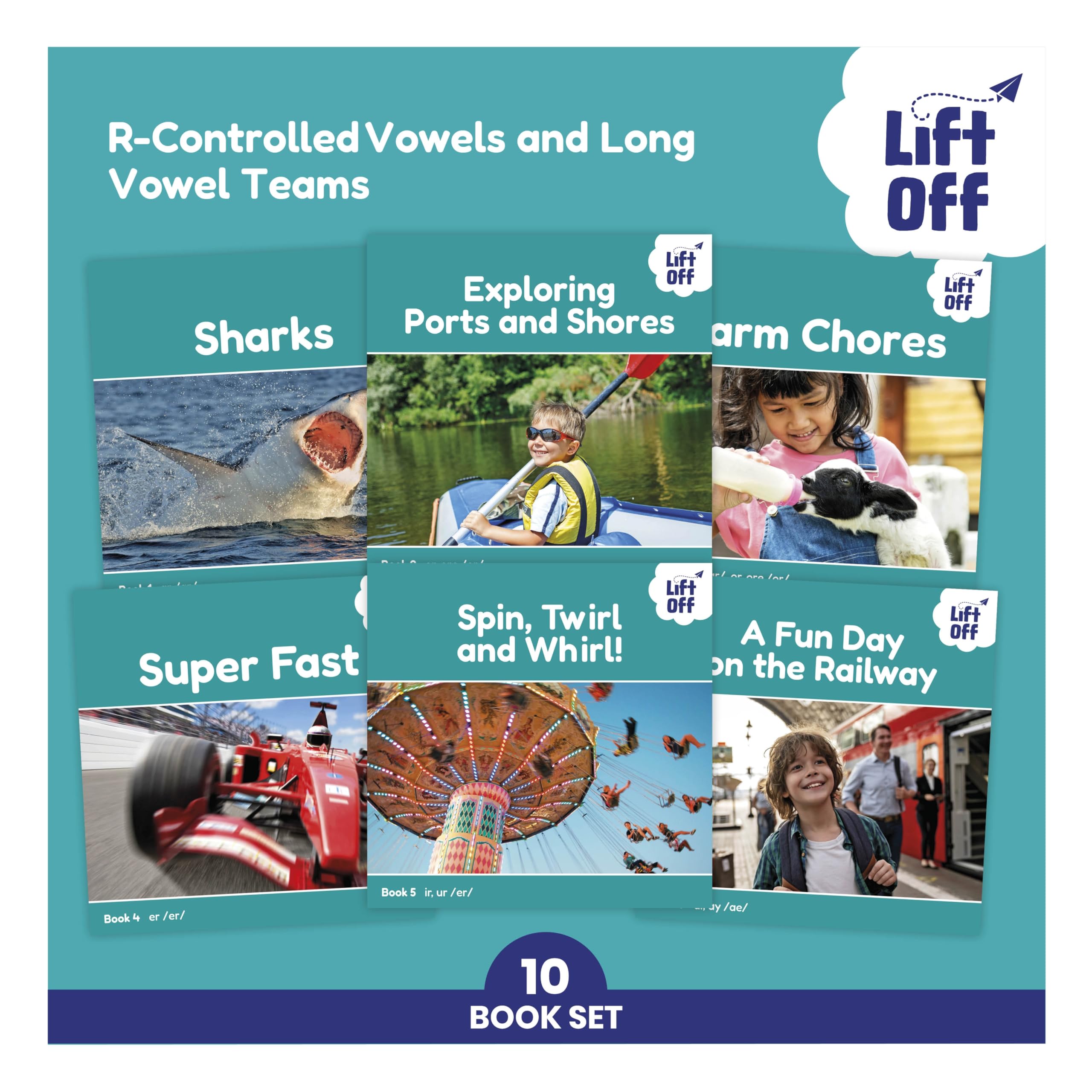 Phonic Books Lift Off Readers RControlled Vowels and Long Vowel Teams