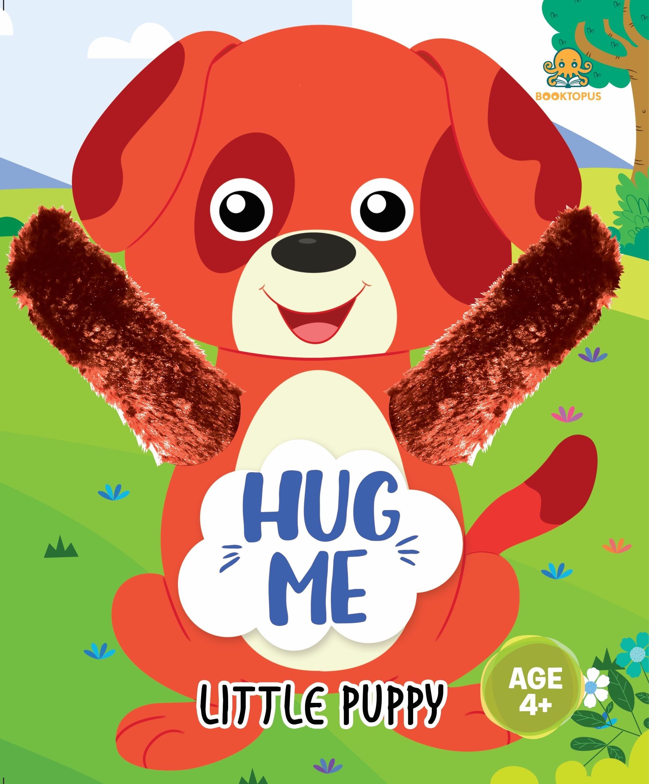 Booktopus Hug Me Hand Puppet Board Book  Little Puppy Interactive Bedtime Story With Soft Arms  Early Learning Books For Kids 