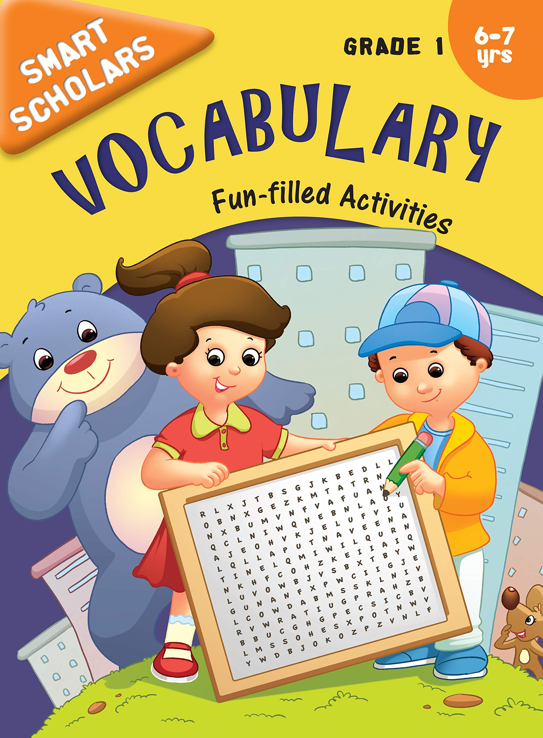 Vocabulary: Grade 1 FunFilled Activities Book for Kids | Smar Schoolars | Childrens Vocabulary Build | Language Skill | New Wor