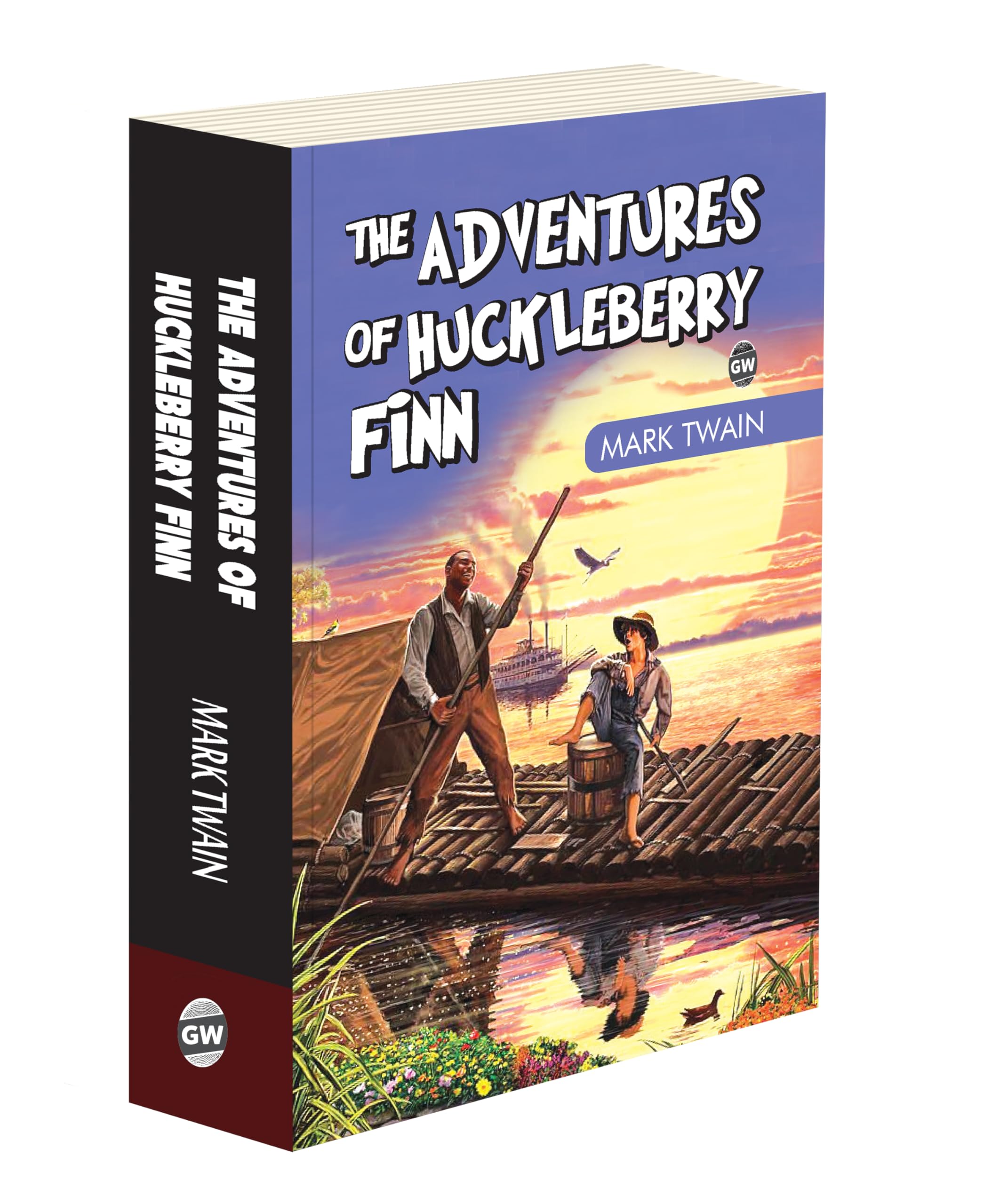 The Adventure Of Huckleberry Finn by Mark Twain (Paperback) : Timeless Classic Adventure, AllTime Best Novel, Educational Engli