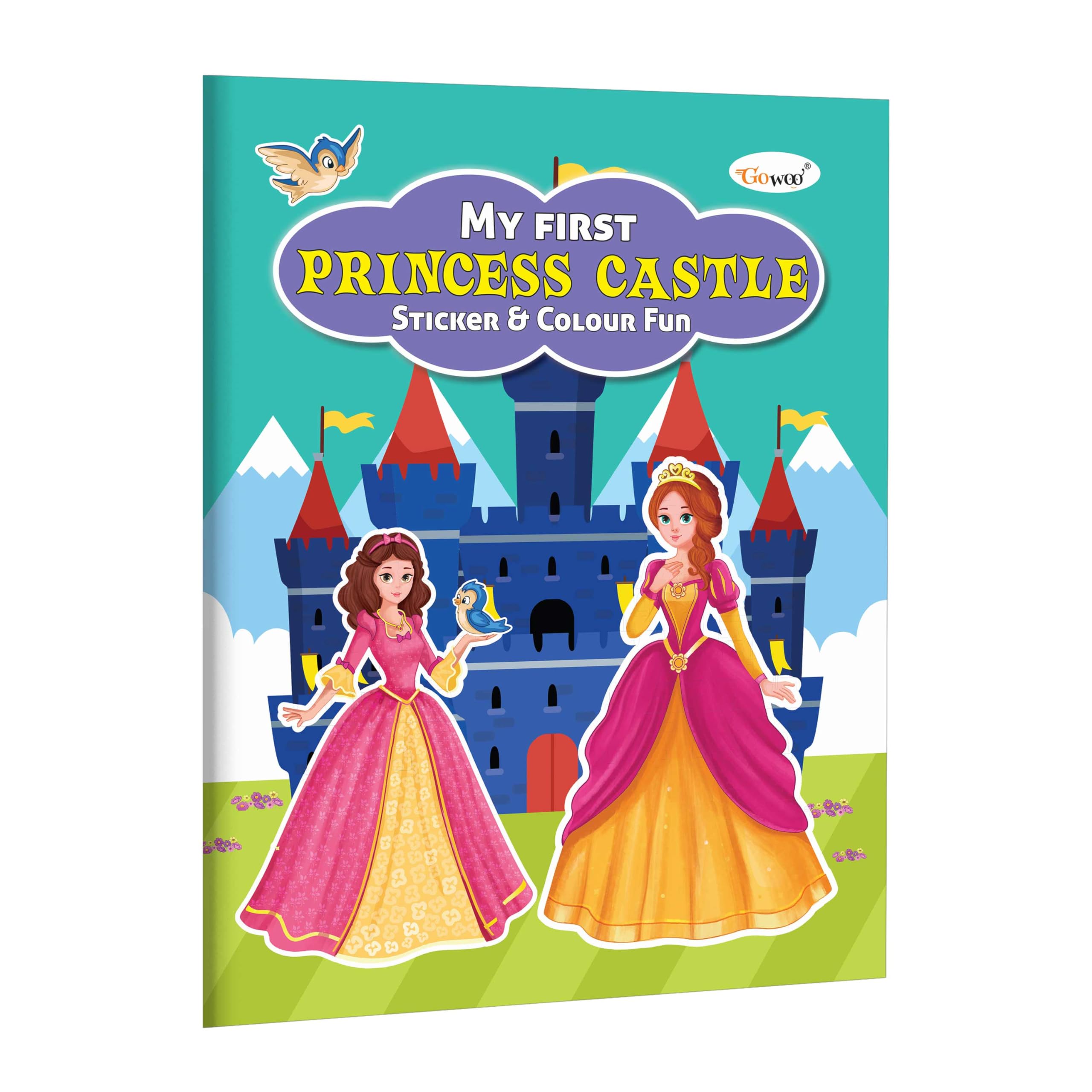 My First Princess Castle Sticker and Colour Fun : princess castle colouring fun, creative princess colouring for toddlers, brig