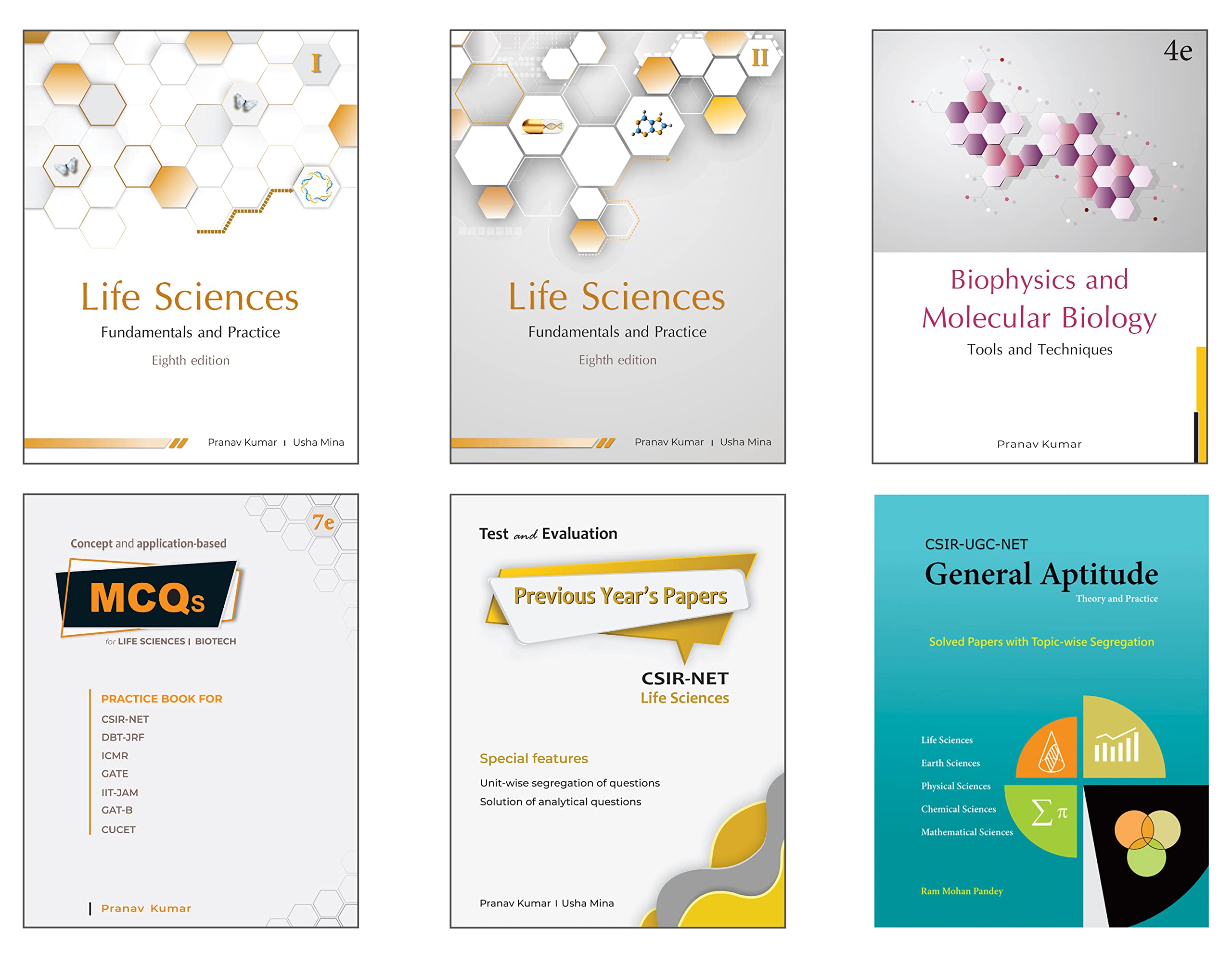 Pathfinder Academy CSIRJRFNET Life Sciences Six Book Combo Set