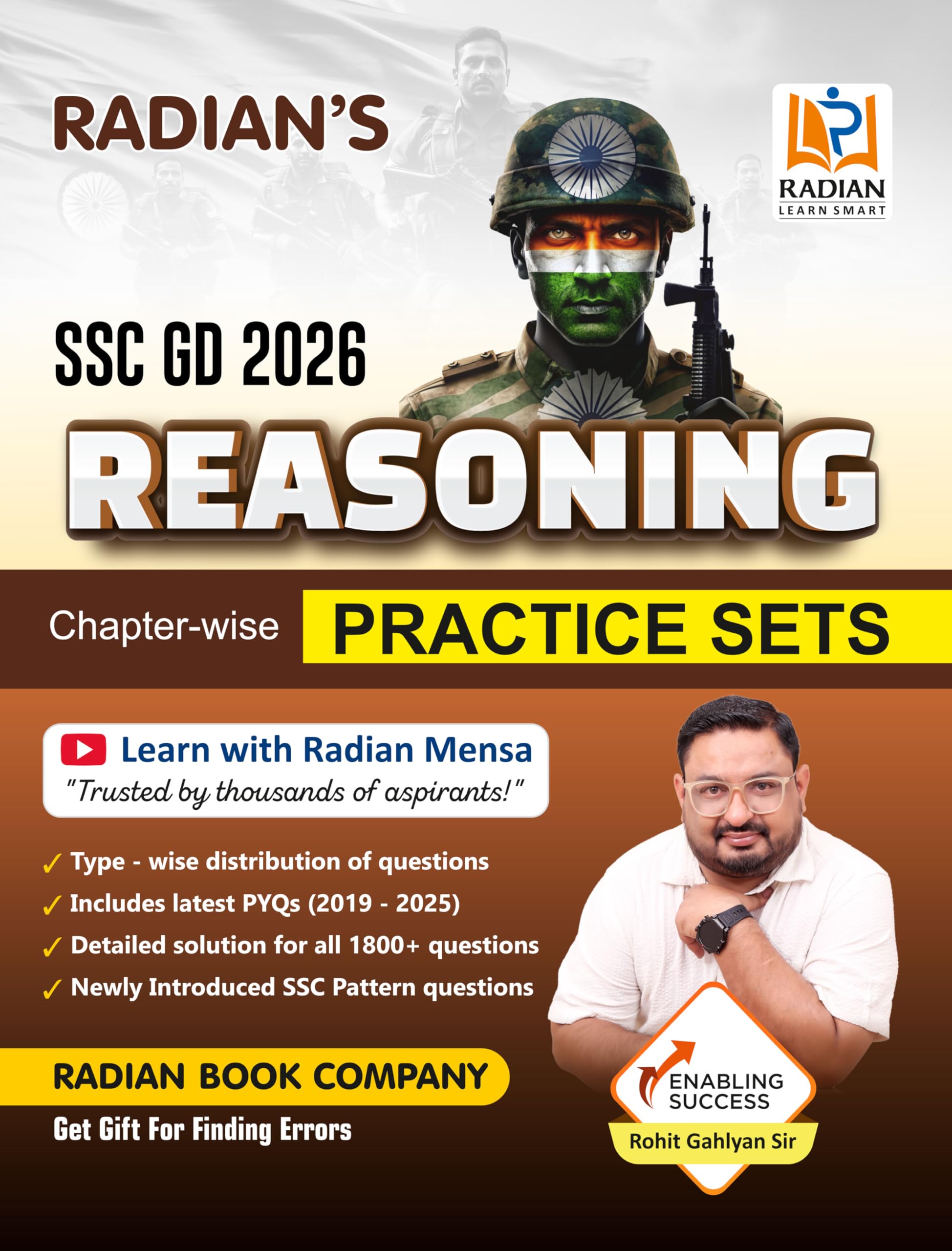 SSC GD 2026 Reasoning Practice Set Book (English Medium) | Chapterwise Solved Questions & PYQs | For SSC GD Constable & Other Ex