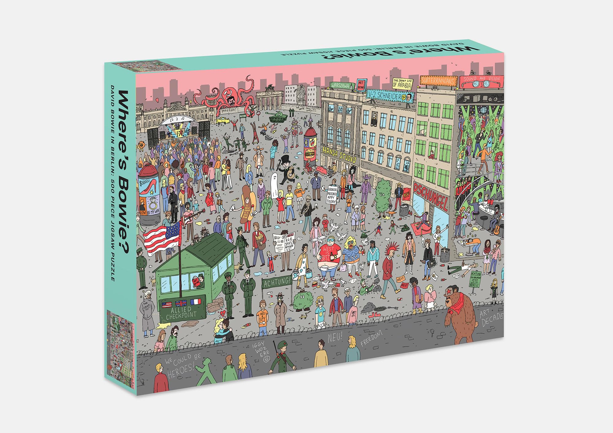 Wheres Bowie?: David Bowie in Berlin: 500 Piece Jigsaw Puzzle