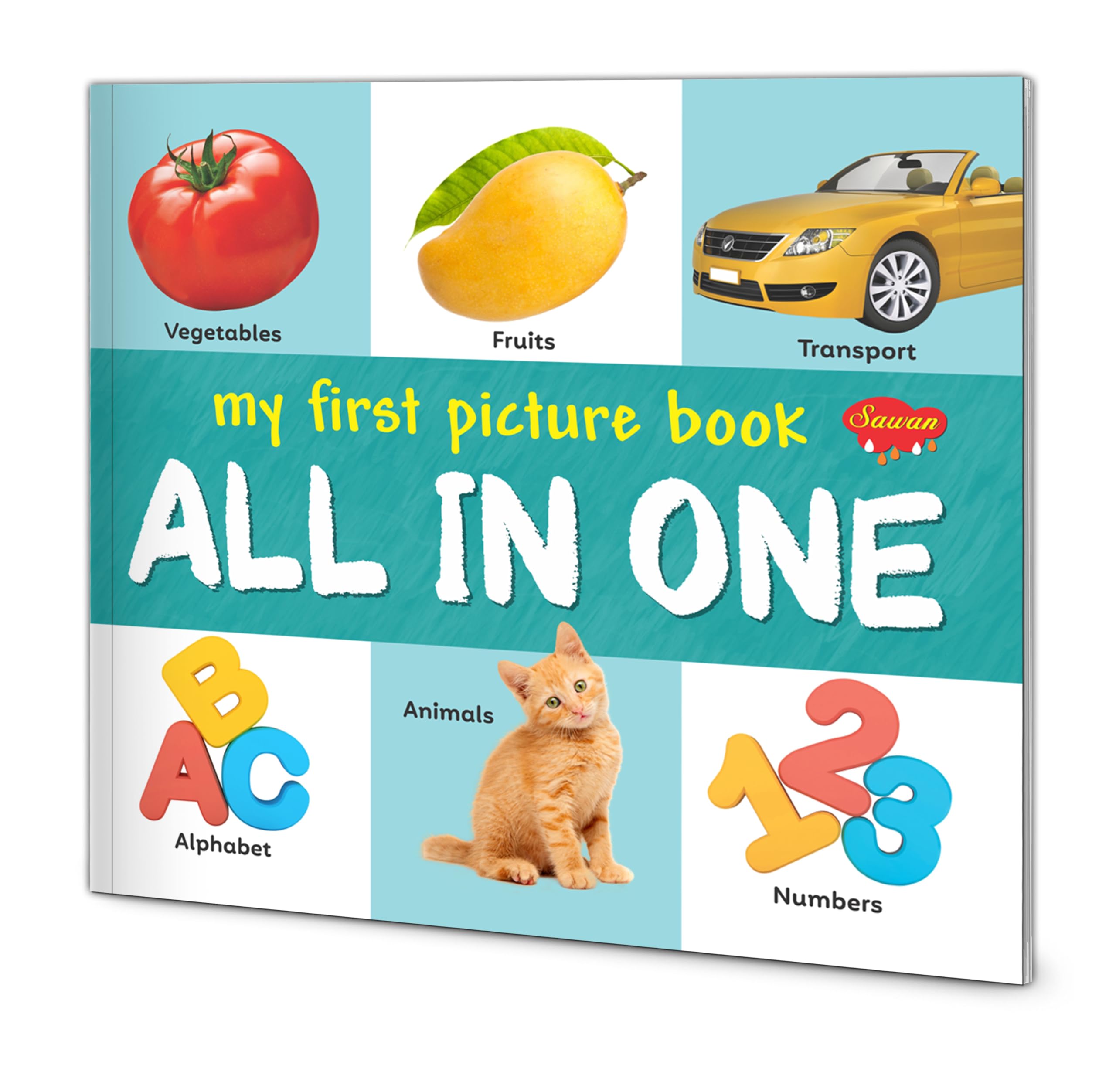 My First Picture Book ALL IN ONE| A Colorful Adventure in My First Picture Book! [Paperback] SAWAN