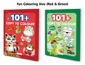 101+ Copy to Colour  Red & Green Edition : Vibrant Colouring Books for Preschool, Creative Expression for Chlidren, Engaging P