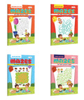 My First Activity Book Mazes  Blue, Pink, Orange and Red Edition : Creative activity book for children, Toddler educational wor