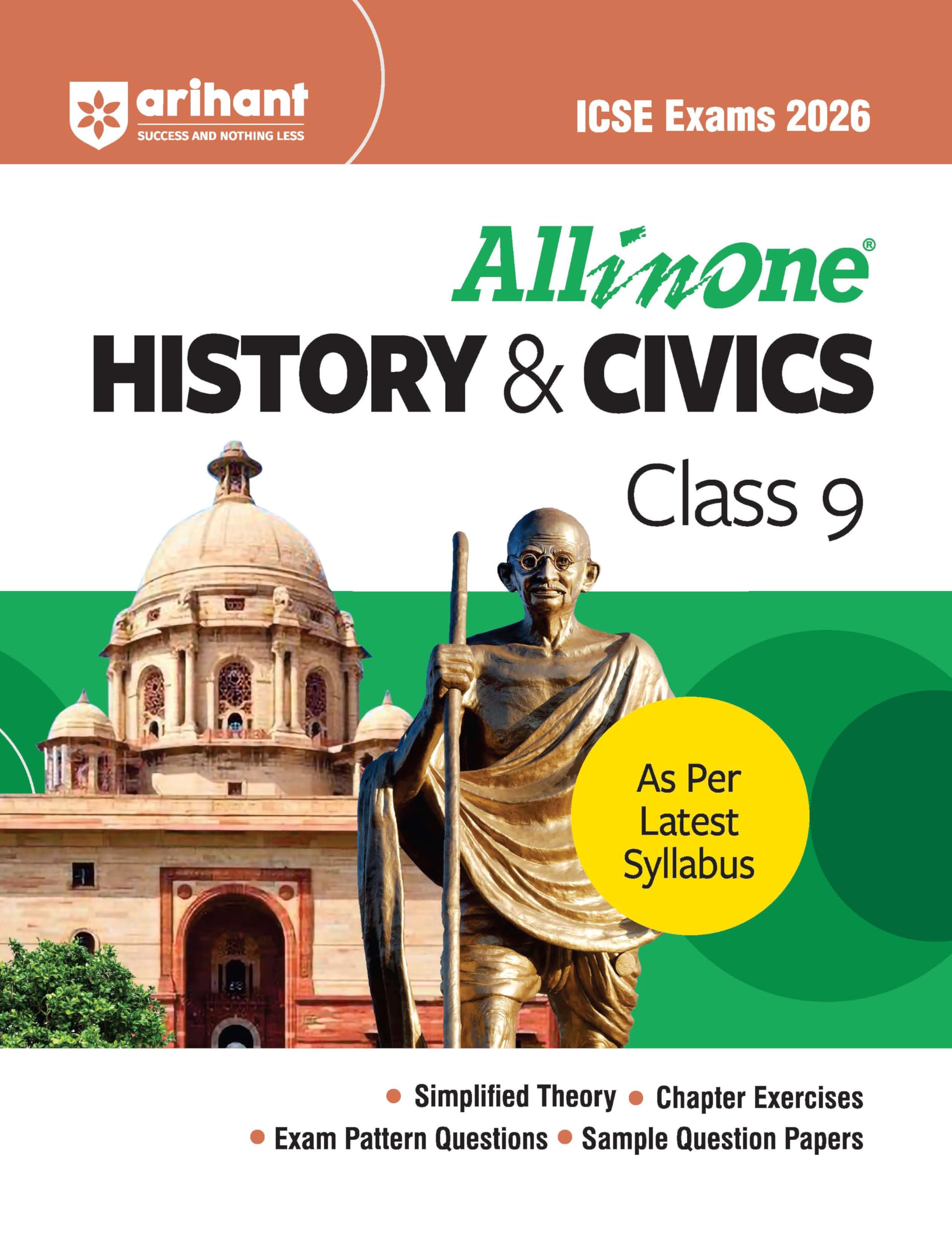 (Old Edition) Arihant All in one History & Civics Class 9 for ICSE Exams 2026