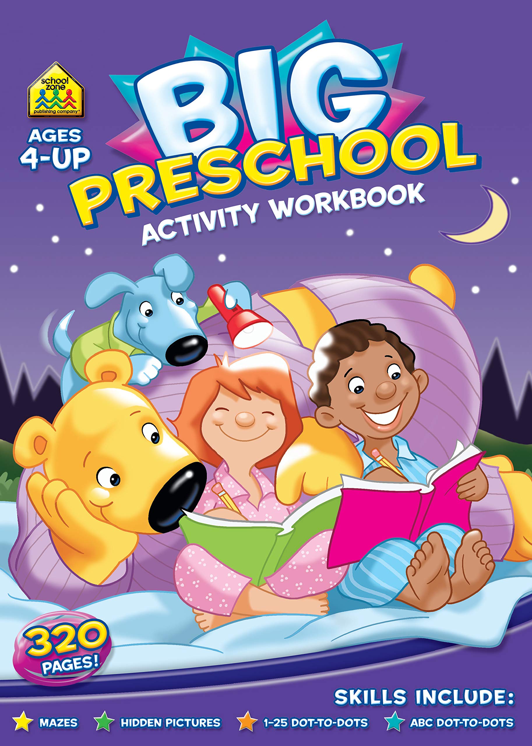 Activity Book : Big Preschool Activity Workbook Ages 4 and up, Maths,Hidden Pictures, 120 DottoDot, ABC DottoDot and more