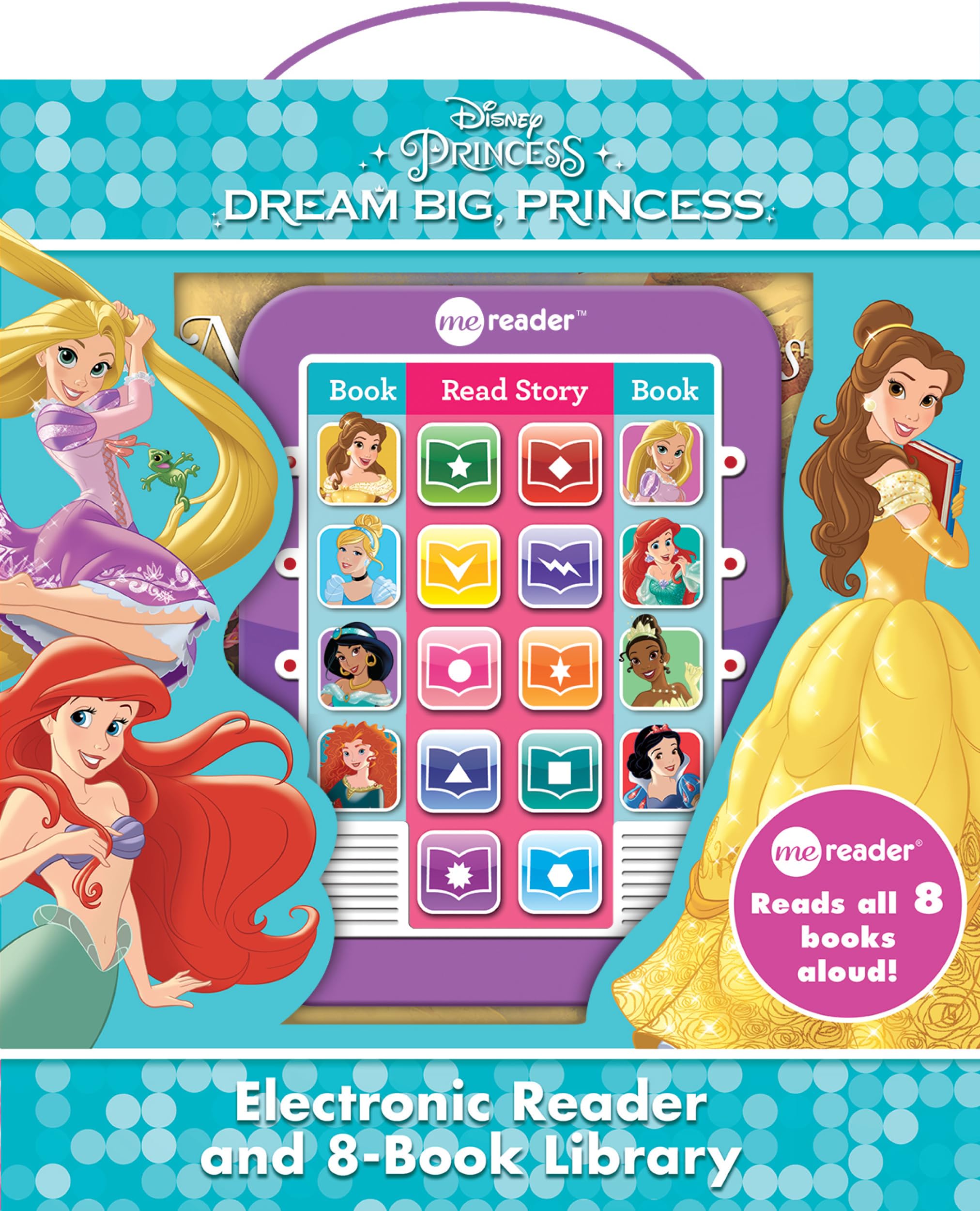 Disney Princess Ariel, Rapunzel, Belle, and More! Dream Big Princess Me Reader and 8Book Library  PI Kids