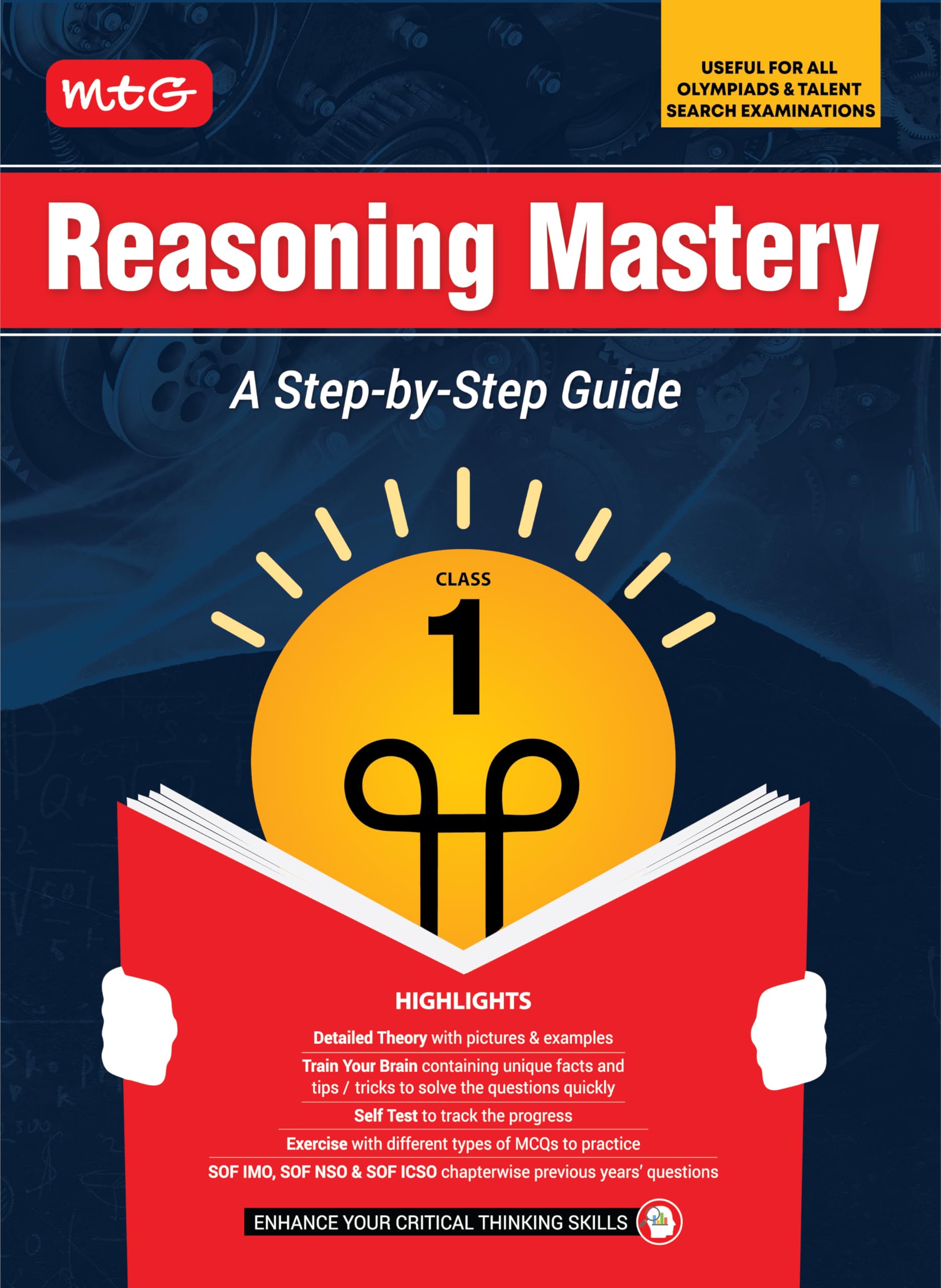 MTG Class1 Reasoning Mastery Book | A StepbyStep Guide | Useful For All Olympiads & Talent Search Exam 202526