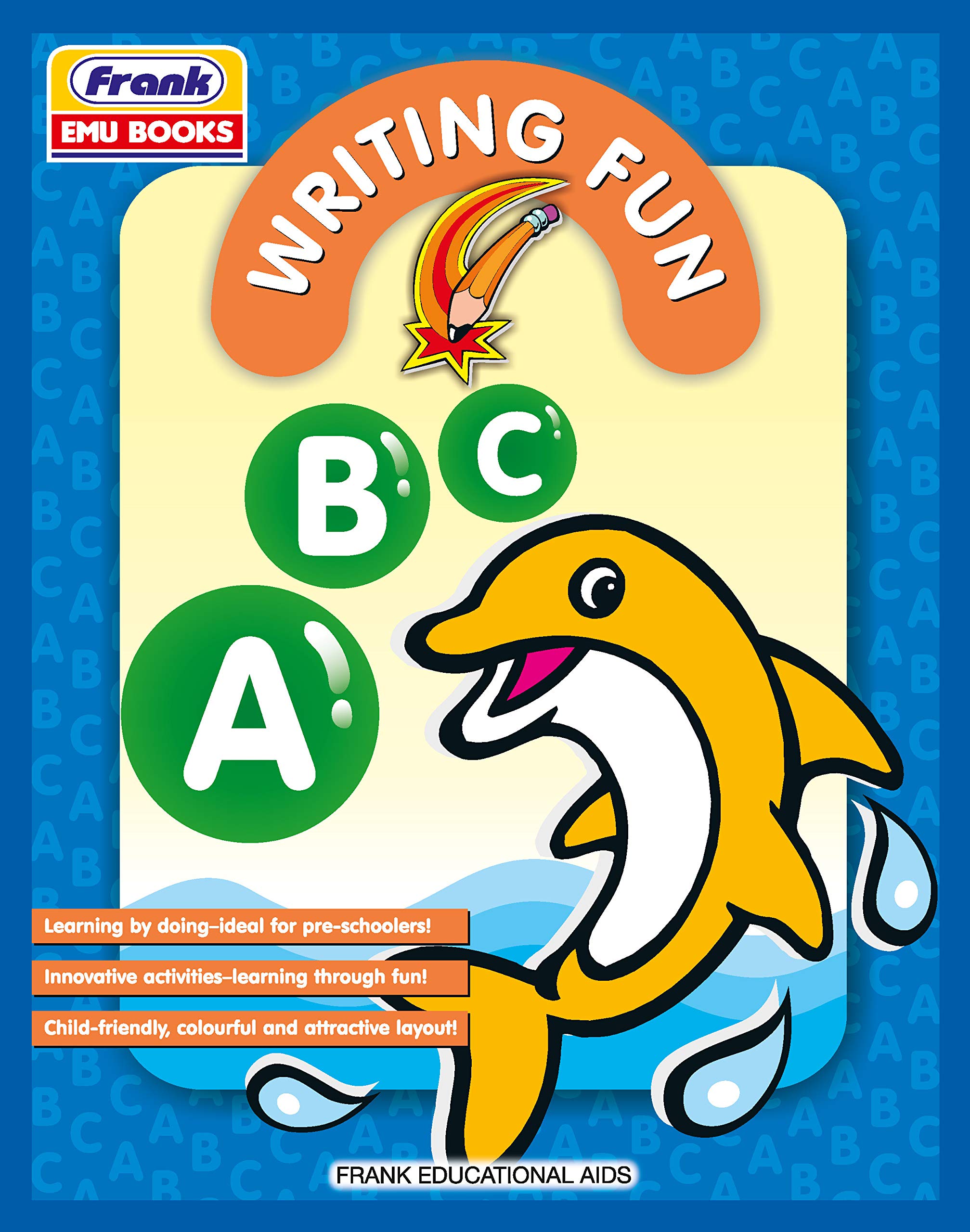 Frank Emu Books Writing Fun Abc  English Alphabet Capital Letters Learning And Writing Activity Book For Kids