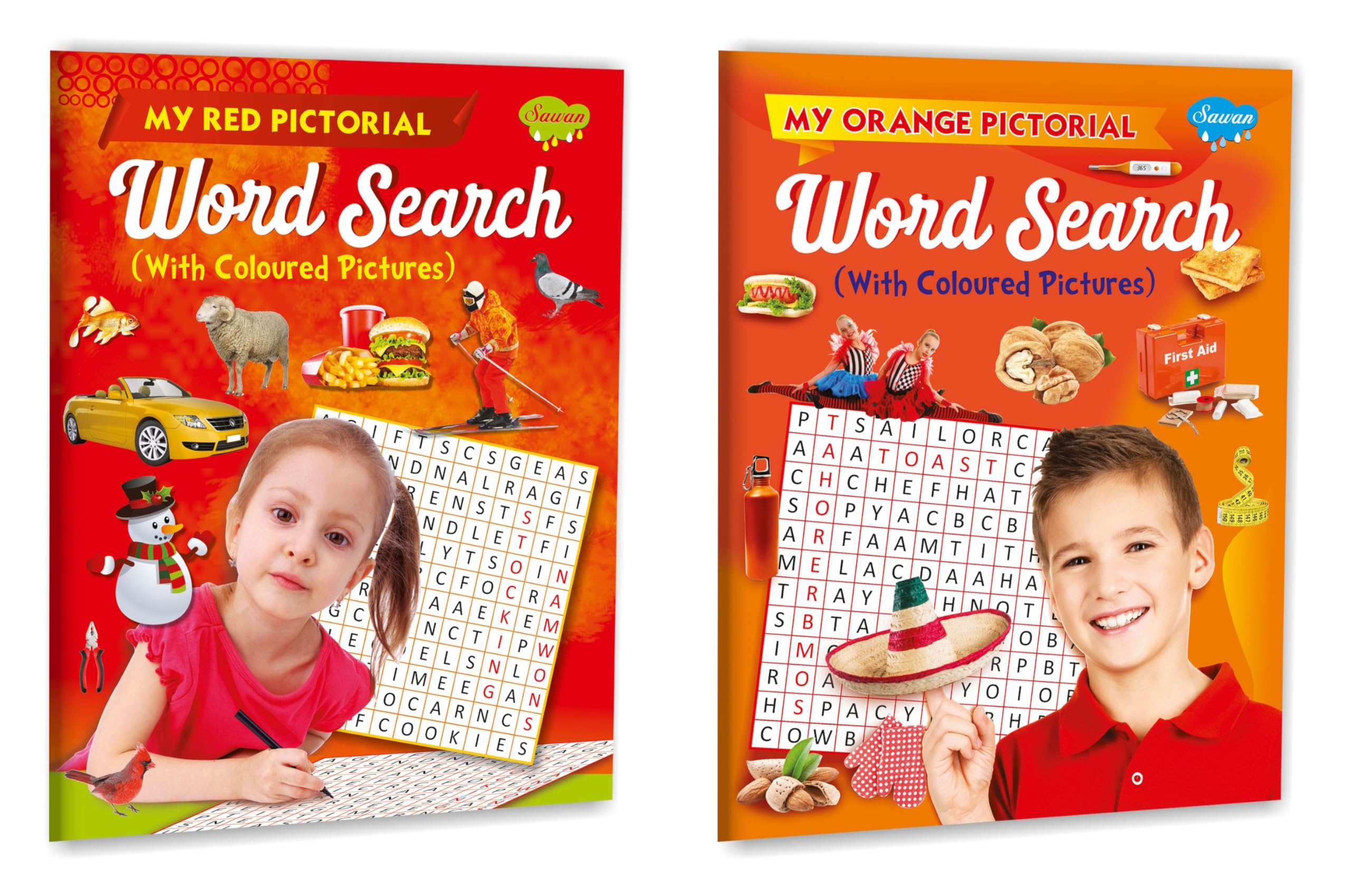 Find The Words | Pack Of 2 Books (V2) | Super Jumbo Combo For Collecters And Library Activity Books