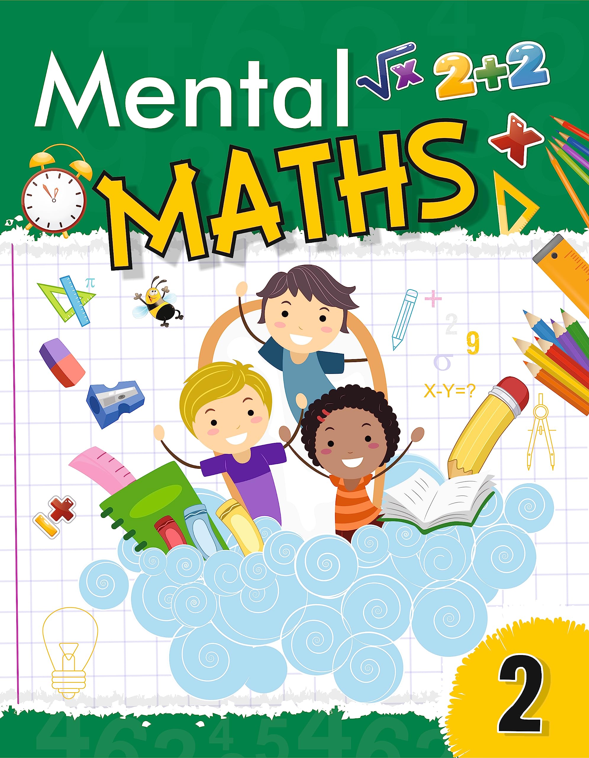 GOLDEN MINDS Mental Maths Level 2 Workbook for Kids  Engaging Math Practice to Improve Logic, ProblemSolving & Calculation | P