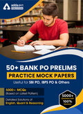 50+ Bank Po Prelims Practice Mock Papers 2022 (English Printed Edition)