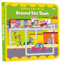 Board Book: Follow the Trail Around the Town Activity Book for Children Age 35 Years