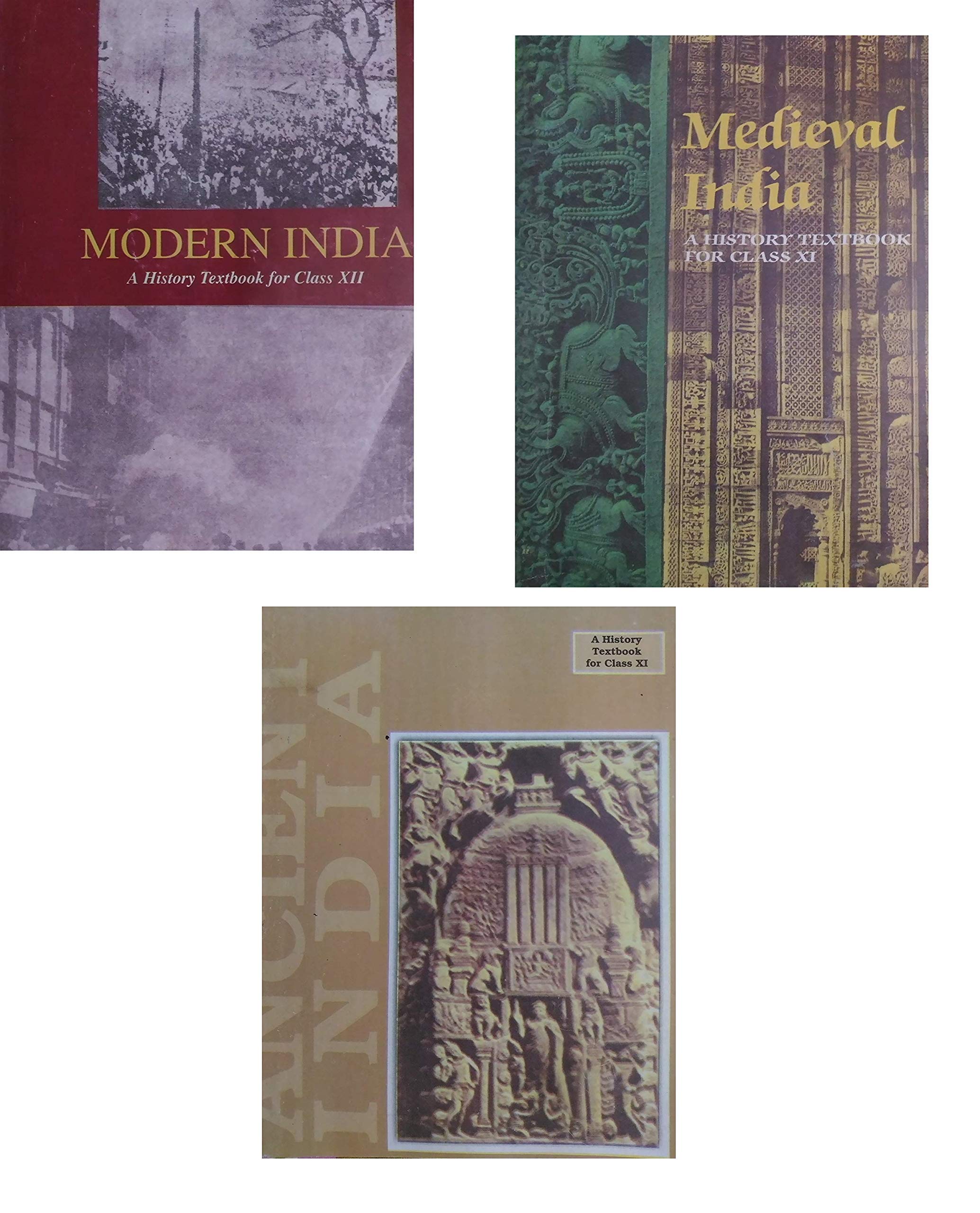 Old Ncert 3 Book Combo  Ancient, Medival & Modern India  Books For Upsc & Civil Services