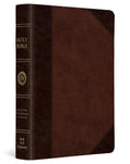 ESV Large Print(Font Size  8 pt) Compact Bible (TruTone, Brown/Walnut, Portfolio Design)