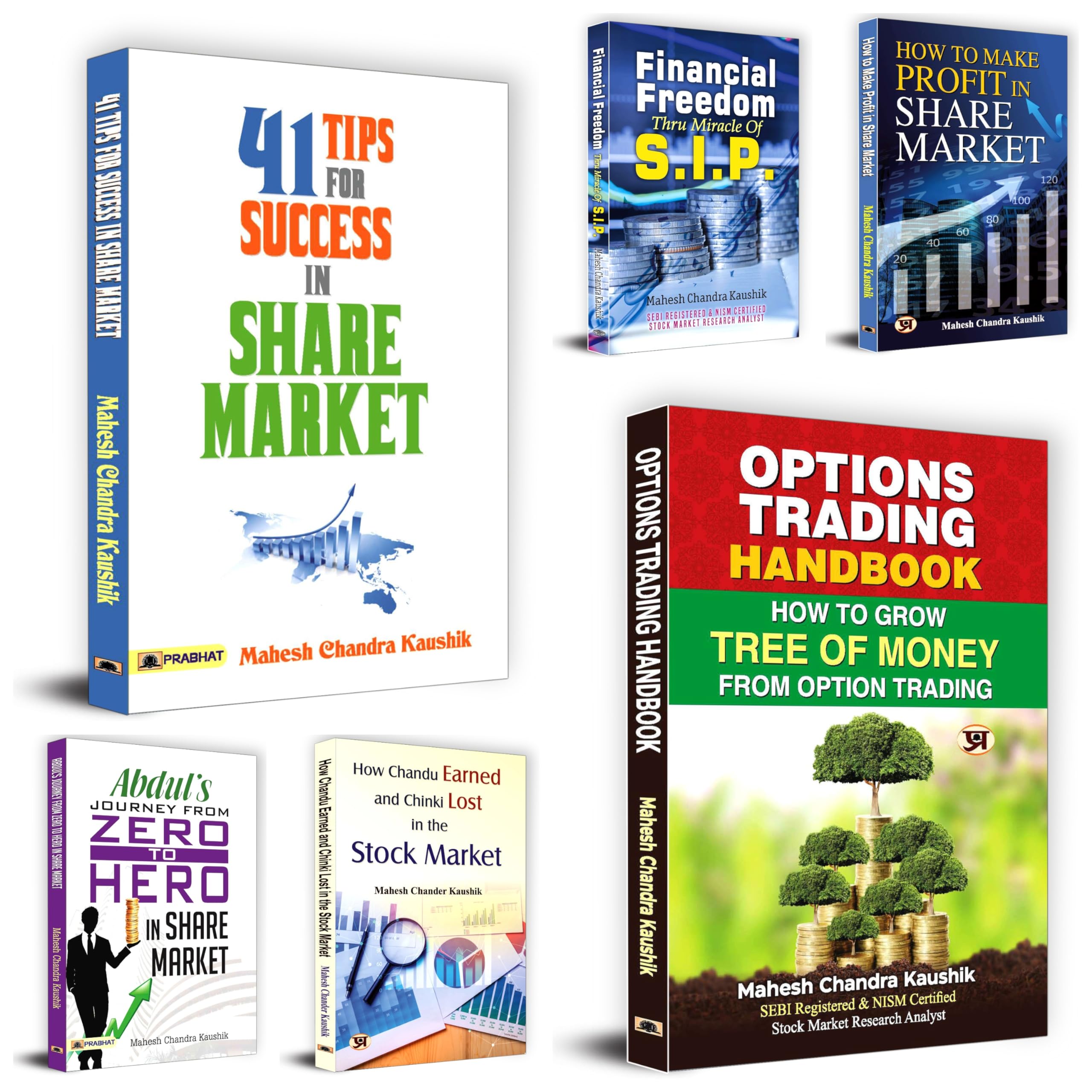 A To Z About the Share Market books of Mahesh Chand Kaushik (Set of 6)