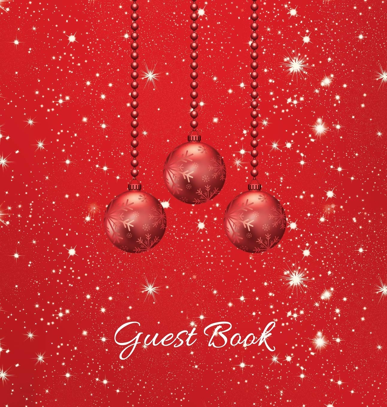 Christmas Party Guest Book (HARDCOVER), Party Guest Book, Birthday Guest Comments Book, House Guest Book, Seasonal Party Guest B