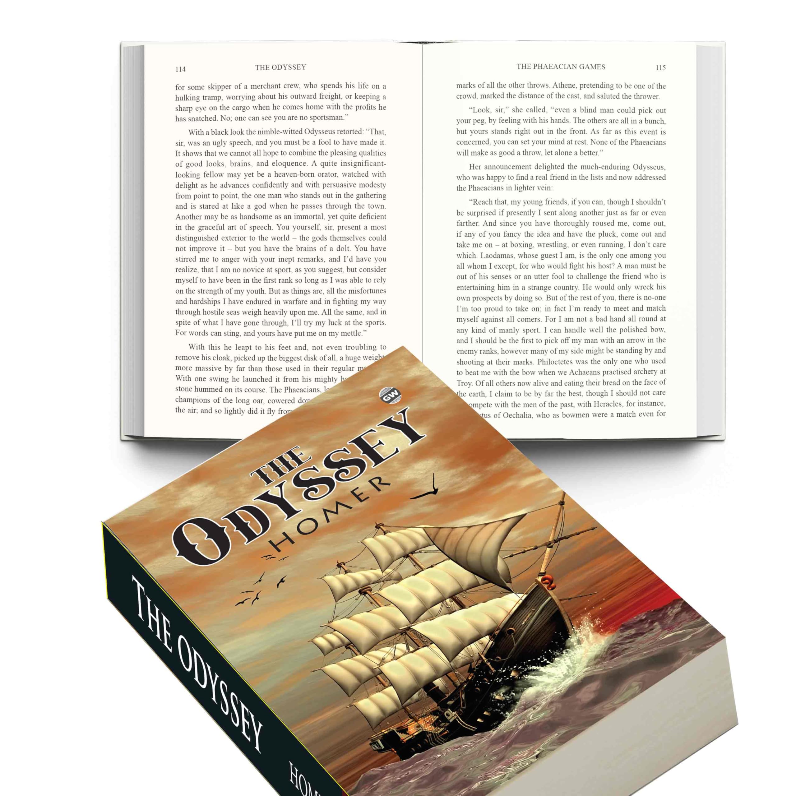 The Odyssey (Paperback) : Classic Epic Adventure, Famous Greek Mythology Story, Timeless Heroic Saga, Legendary Ancient Literatu