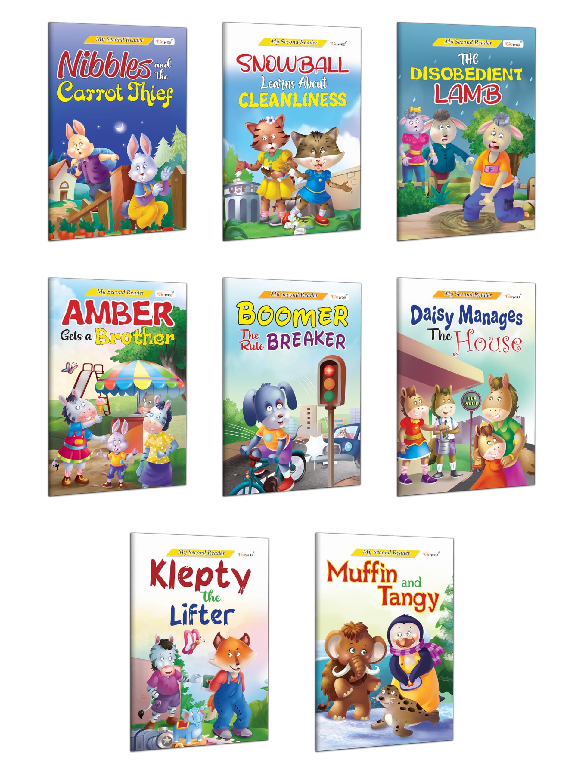 My Second Reader Collection : Klepty the Lifter, Muffin and Tangy, Snowball Learns About Cleanliness and more : Preschool story 