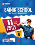 Arihant AISSEE Sainik School Class 6 Entrance Exam 2027 | 11 Solved Papers (2026 2016) | Errorless & Authentic Solutions