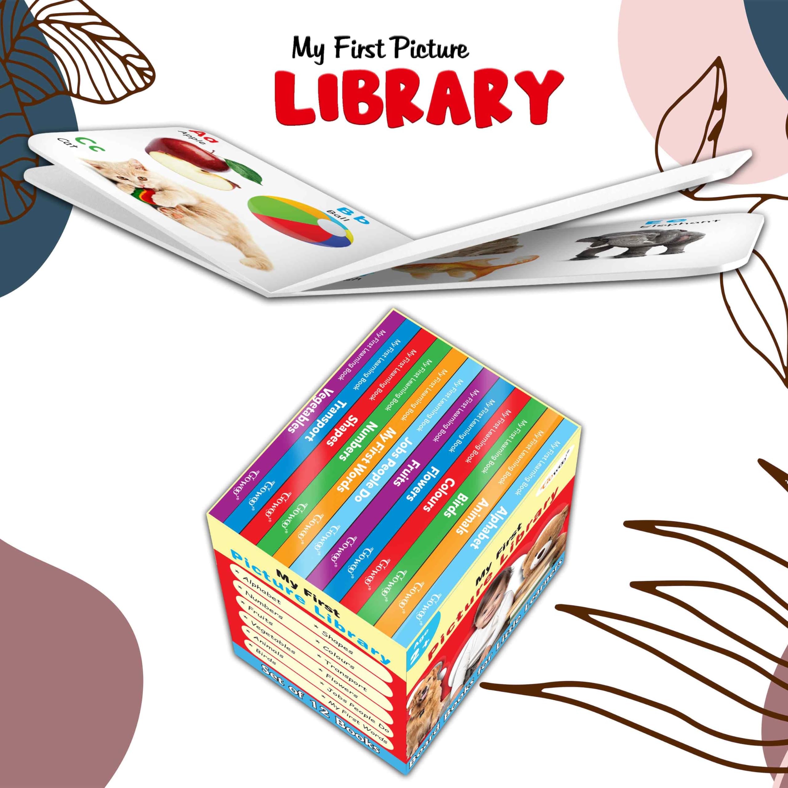 My First mini Learning Library Set for Kids (Red Edition) : Collection of early learning board books, My first mini library, Pre