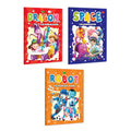 Set For 3 Books | My First Dragon, Space And Robot Colouring Book For Kids