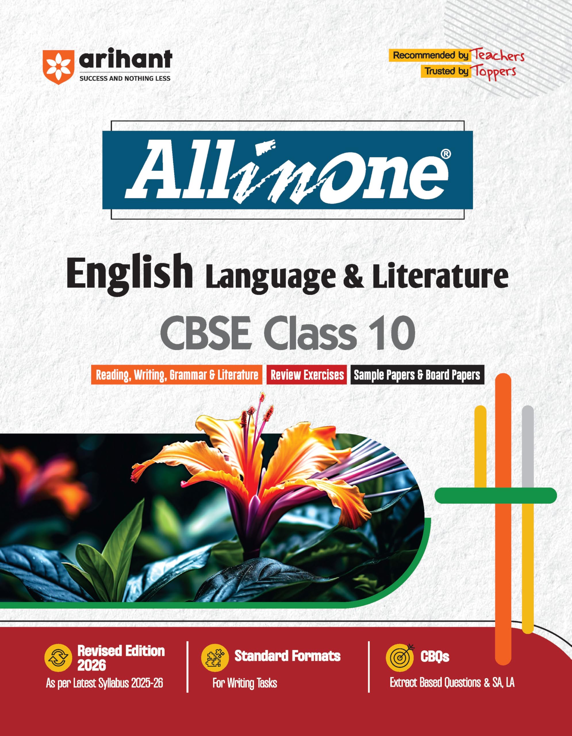 Arihant All In One English Language & Literature Class 10 For Cbse Exams 202526 | Revised Edition As Per Latest Syllabus | Cbqs