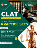 GKP CLAT & AILET 2026 Master Guide | Topic Wise Practice Sets | 20212025 Solved Papers with Free Online Support | Law Entrance 