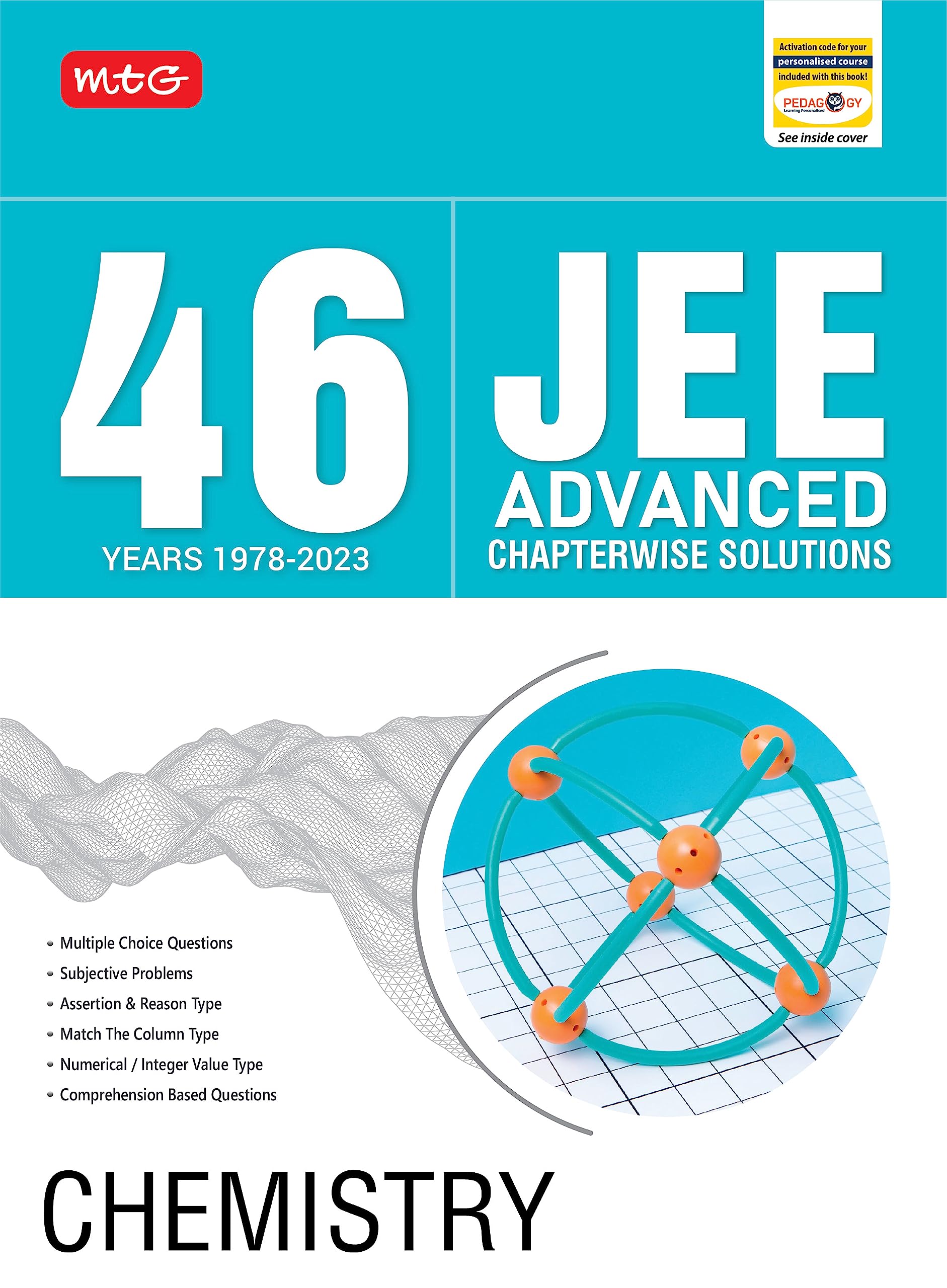 MTG 46 Years JEE Advanced Previous Years Solved Question Papers (19782023) with Chapterwise Solutions Chemistry Book | JEE Adva