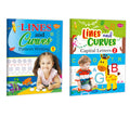Set Of 2 Books, Lines And Curves1 Pattern Writing And Lines And Curves2 Capital Letters