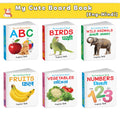 My Cute Board Book ABC, Birds, Wild Animals, Fruits, Vegetables and More Books (ENGHINDI) : Learning Books for Kids, alphabet 