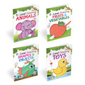 Zero Level Colouring Books (Animals, FruitsVegetables, ShapesObjects, Toys)