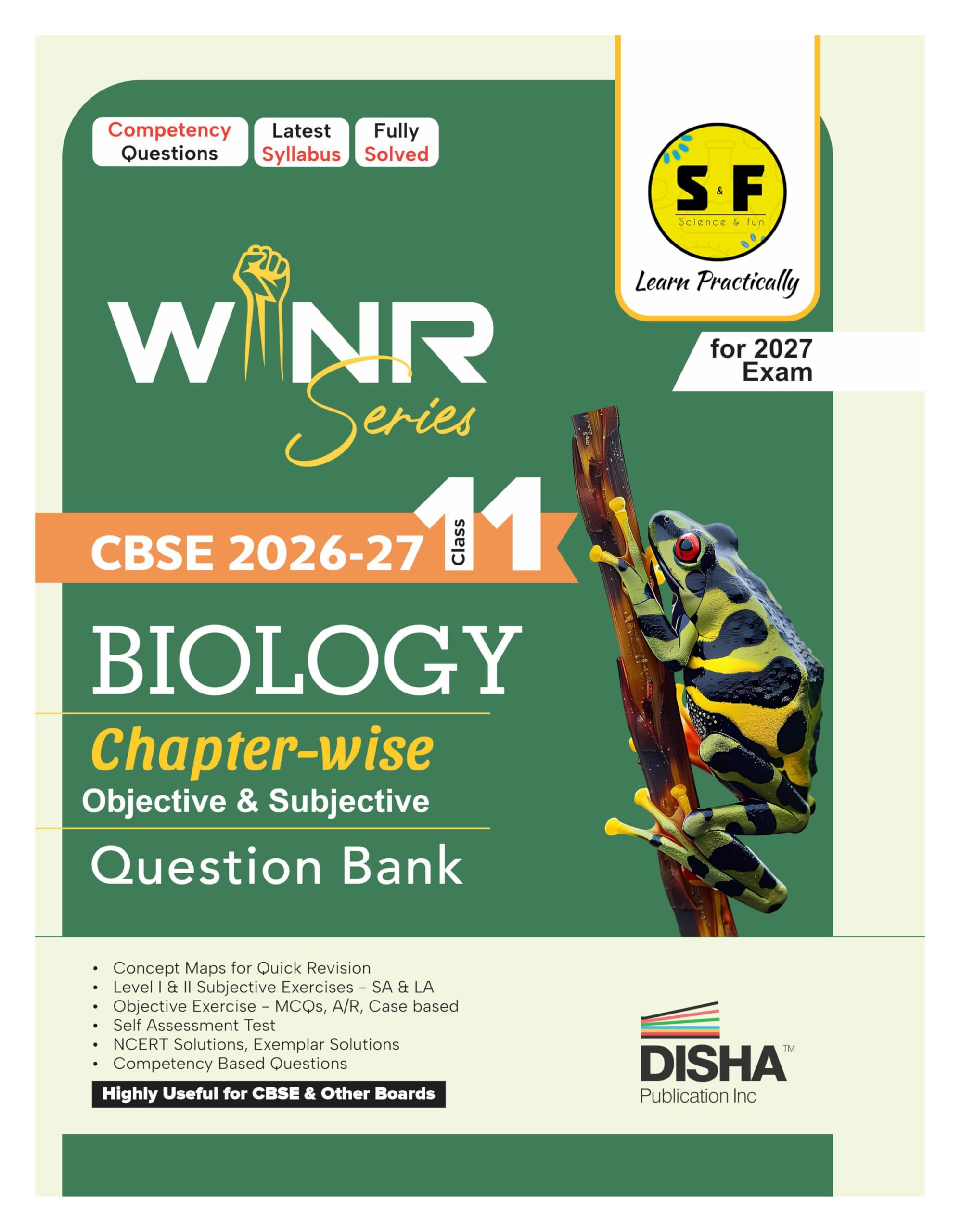 WINR Series CBSE 202627 Class 11 Biology Chapterwise Objective & Subjective Question Bank | Oneshot solution for 2027 Exam | 