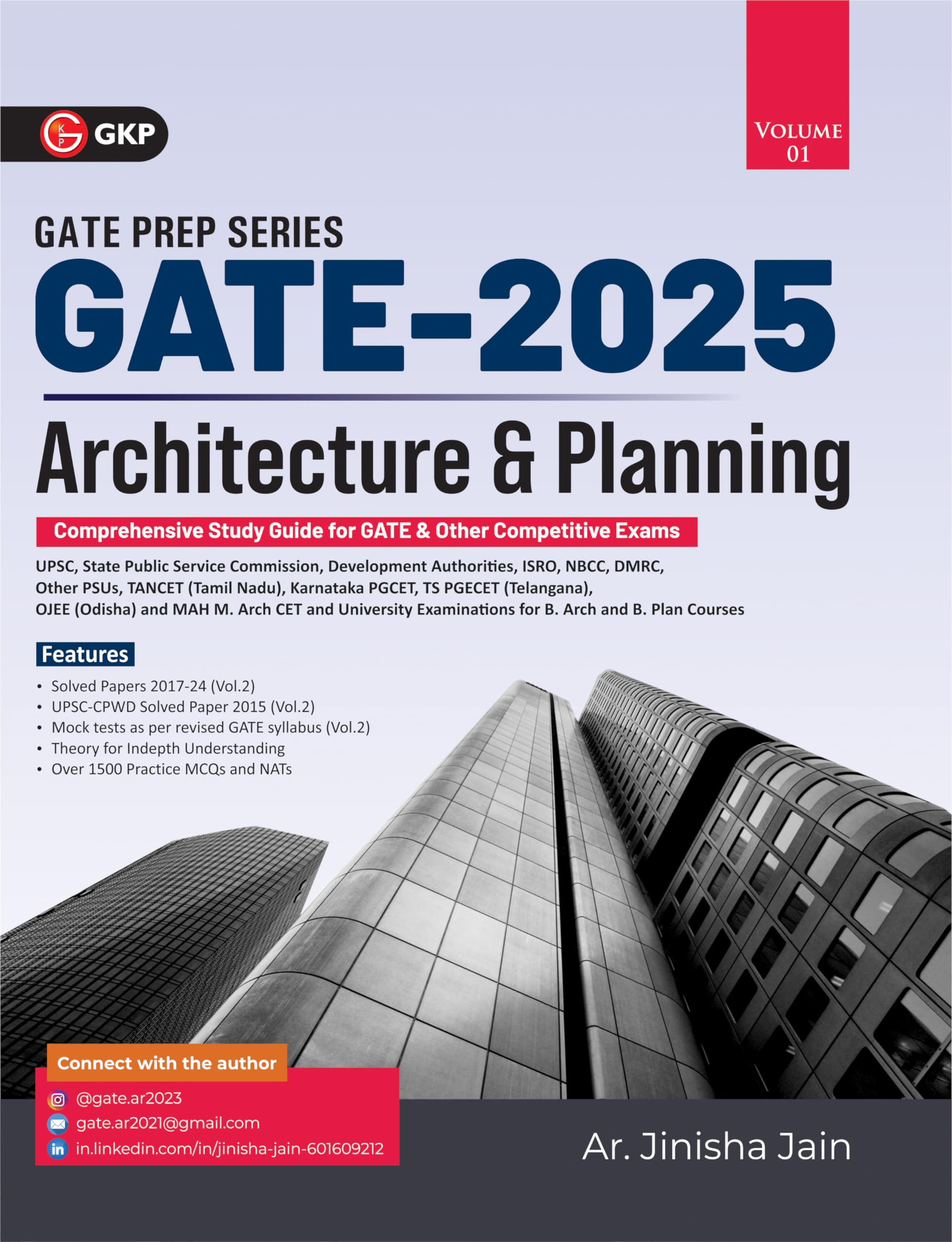 Gkp Gate 2025: Architecture & Planning Vol 1: Guide For Upsc, State Pscs, Isro, Nbcc, Dmrc, M.Phil, Phd, Government Jobs,Psus Ex