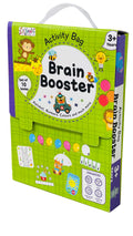 Brain Booster Activity Bag For Kids & Children |Set Of 10 Books| Dot To Dot,Look & Find,How Many,Mazes,Difference,Reasoning,Sort