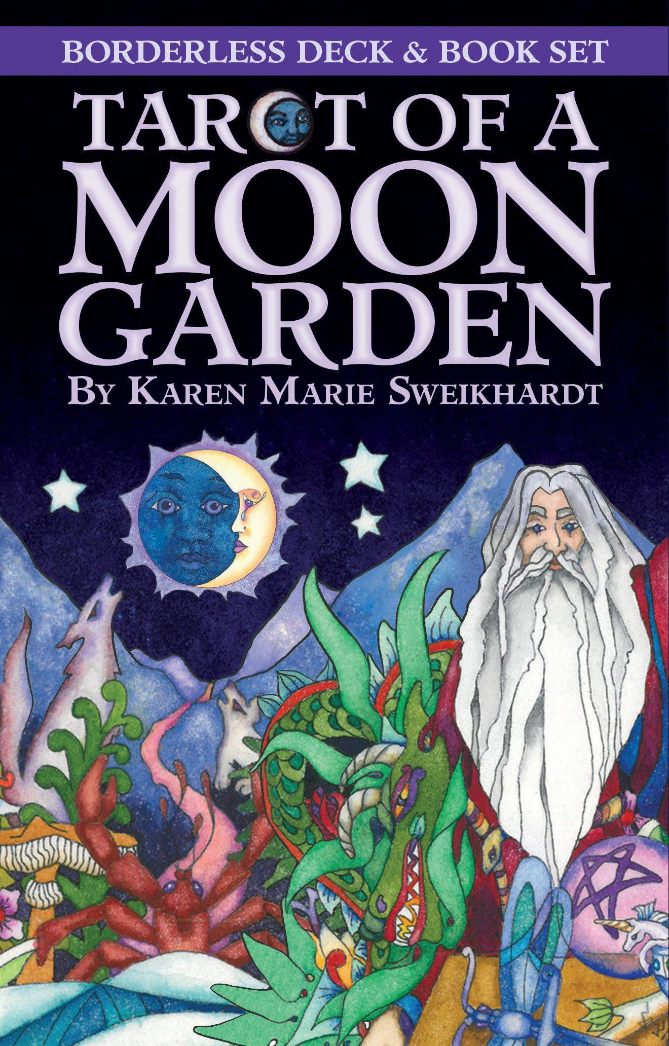 Tarot Of A Moon Garden Borderless Deck & Book Set