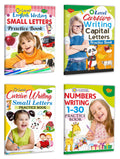 Set Of 4 Books, OLevel : English Writing Small Letters Practice Book, Cursive Writing Capital Letters Practice Book, Cursive Wr