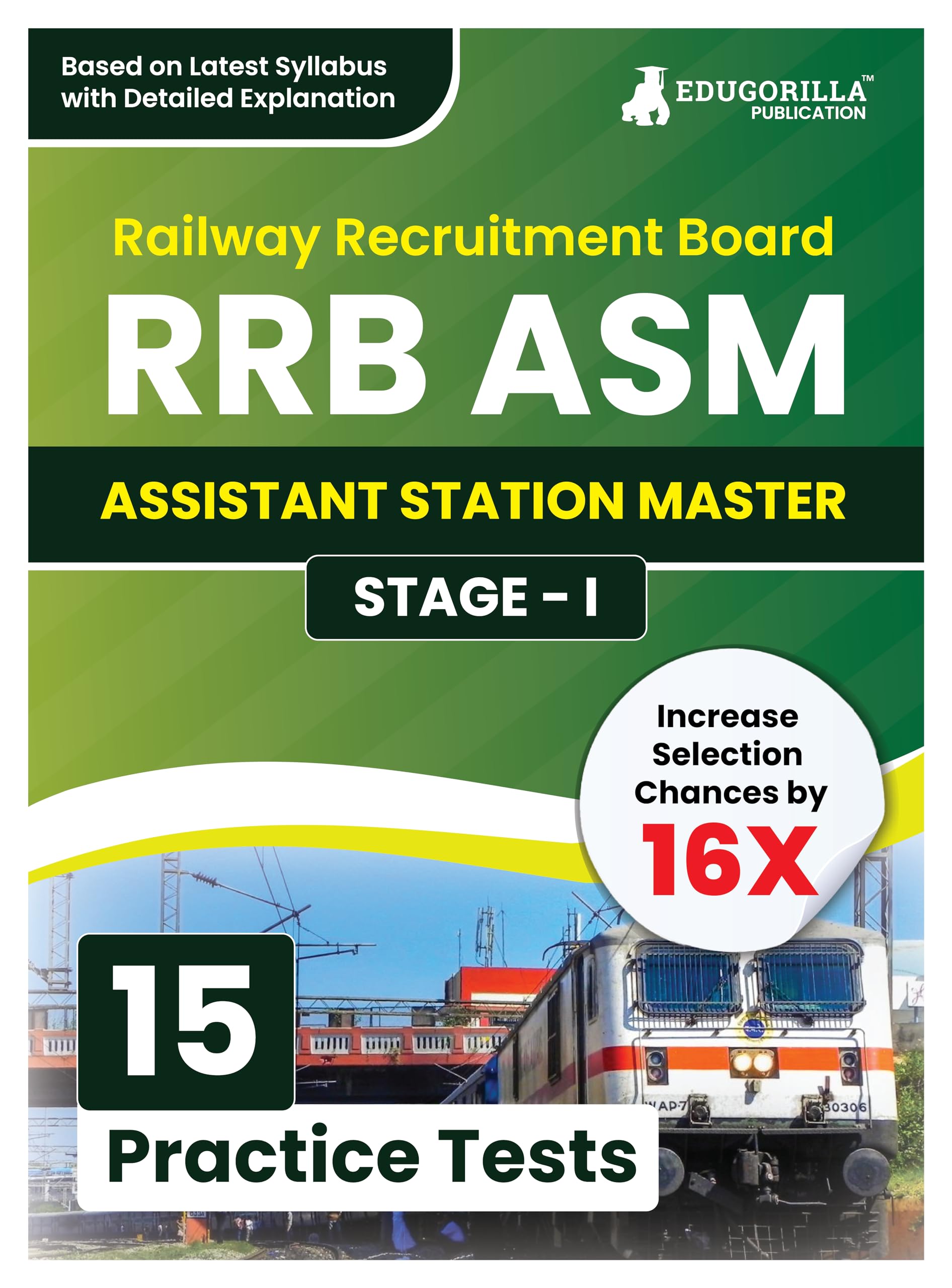 Rrb Asm (Assistant Station Master) Stage  I Recruitment Exam Book 2024 (English Edition) | Railway Recruitment Board | 15 Pract
