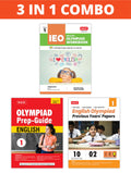 MTG International English Olympiad (IEO) Workbook, PrepGuide & Previous Years Papers (PYQs) with Mock Test Paper Class 1  SOF 