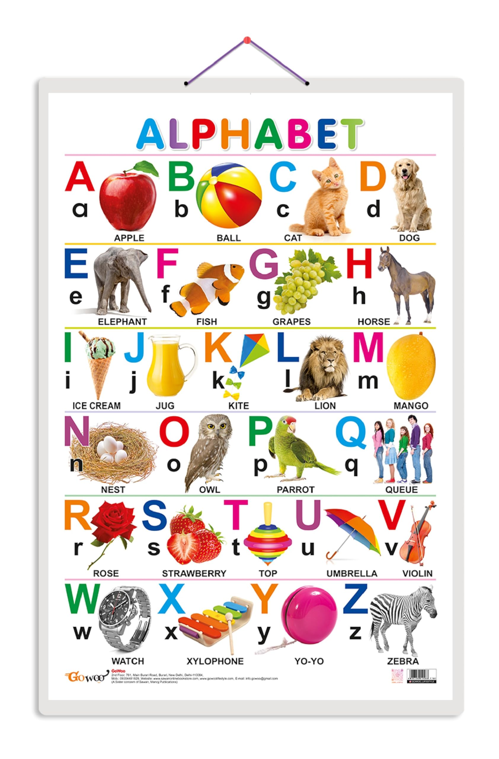 Alphabet [Wall Chart] Sawan