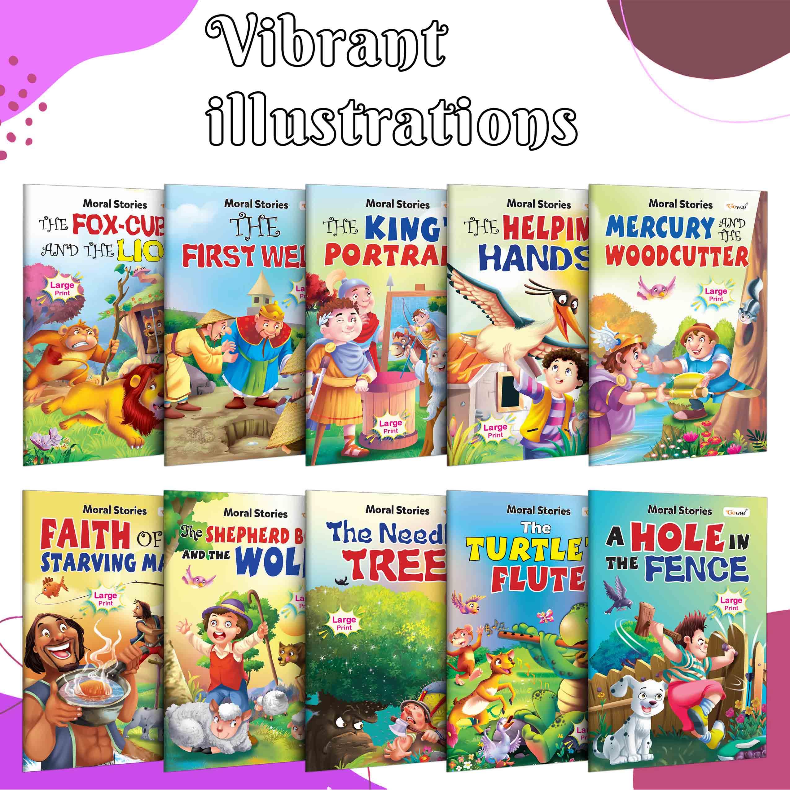 Toddlers Learning Library Story Book Pack 1: My First Picture Library Combo | Learning Story Book for Kids with Moral, Library S