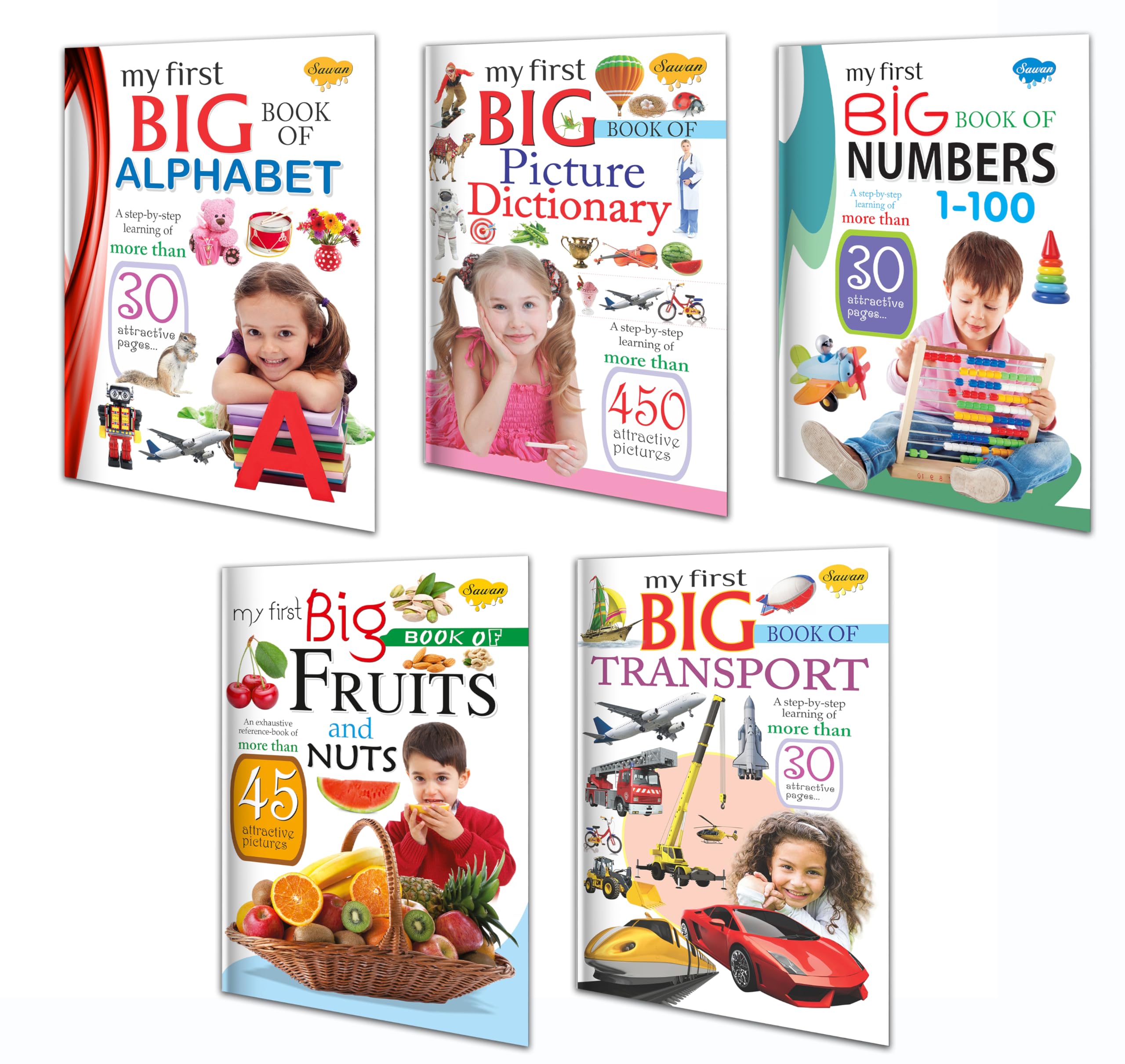 Gift For Kids Birthday Special | Pack Of 5 My First Big Books