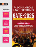 Gkp Gate 2025 : Mechanical Engineering  25 Years ChapterWise Solved Papers (20002024)