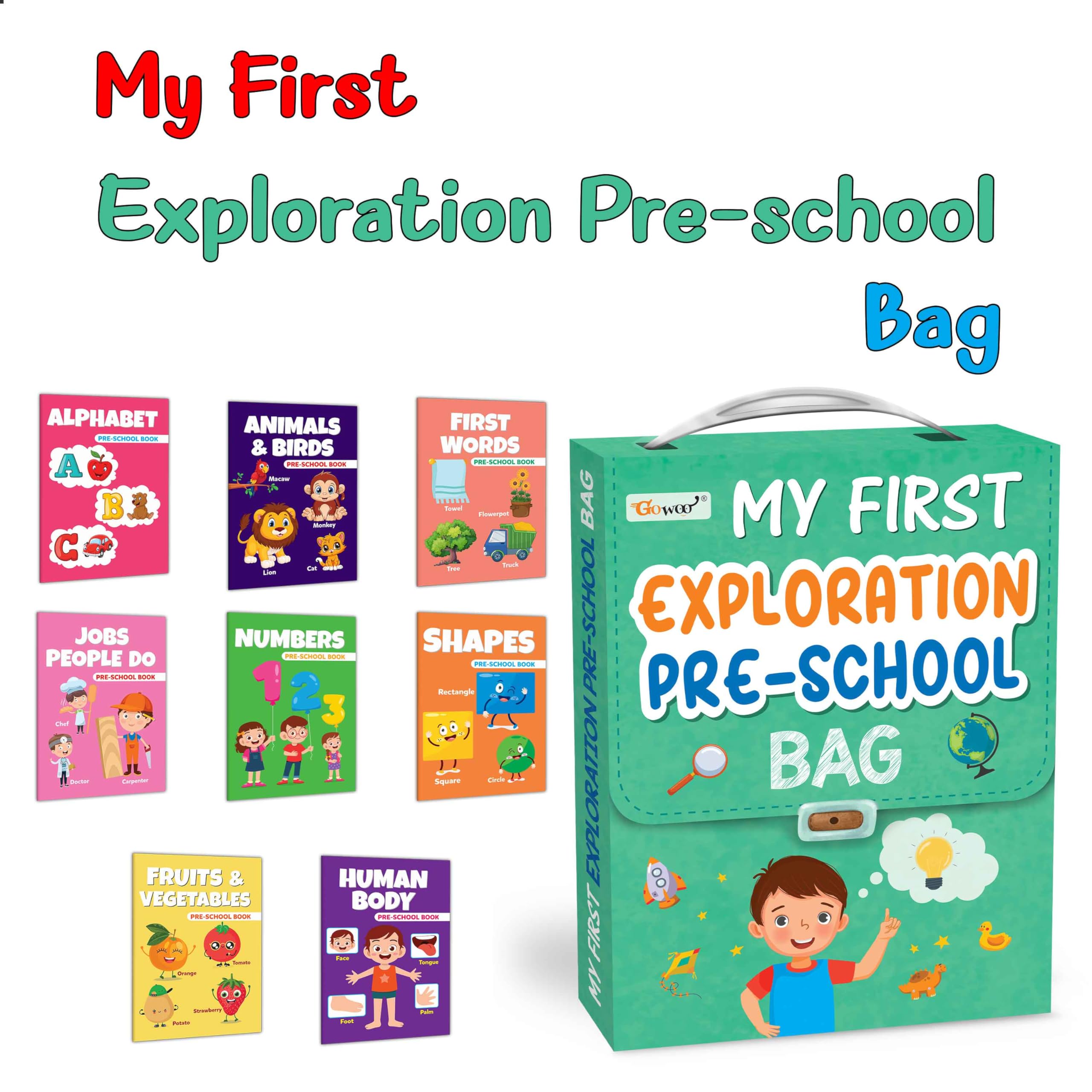 My First Picture Library Box : Learning picture book for kids, Educational picture books for toddlers, Collection of 8 picture b