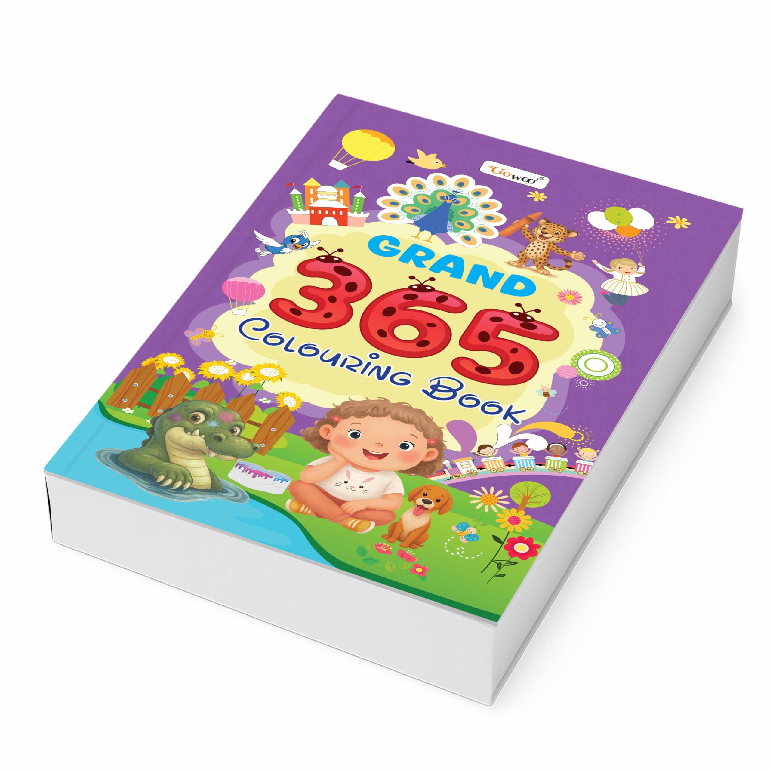 GRAND  365 Colouring Book : colourful learning for Kids, junior colouring book, educational colouring book for Toddlers