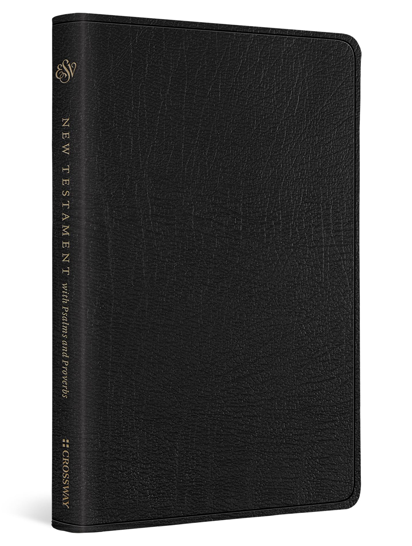 ESV New Testament with Psalms and Proverbs (Genuine Leather, Black)