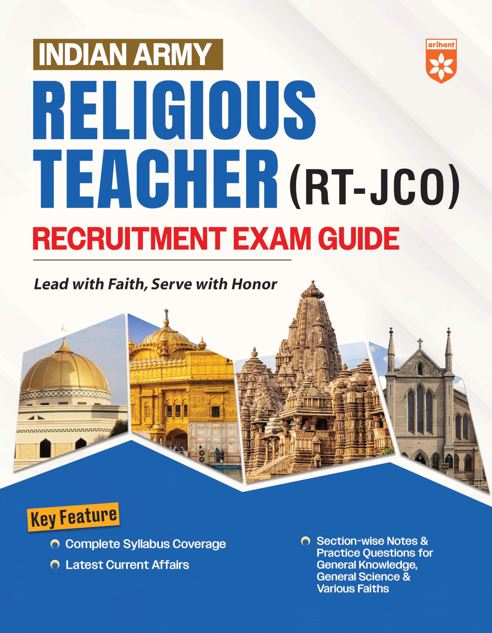 Arihant Indian Army Religious Teacher (RTJCO) Recruitment Exam Guide | Complete Syllabus, GK, Current Affairs, General Science 